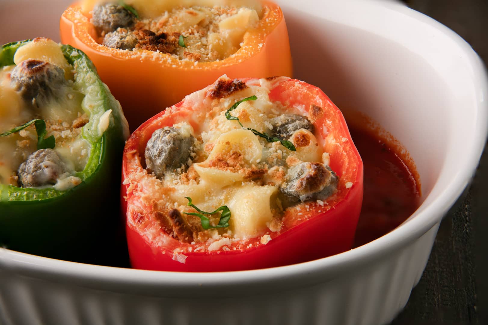 Italian Stuffed Pepper Meatball Marinara Mac & Cheese - Gordon Food Service