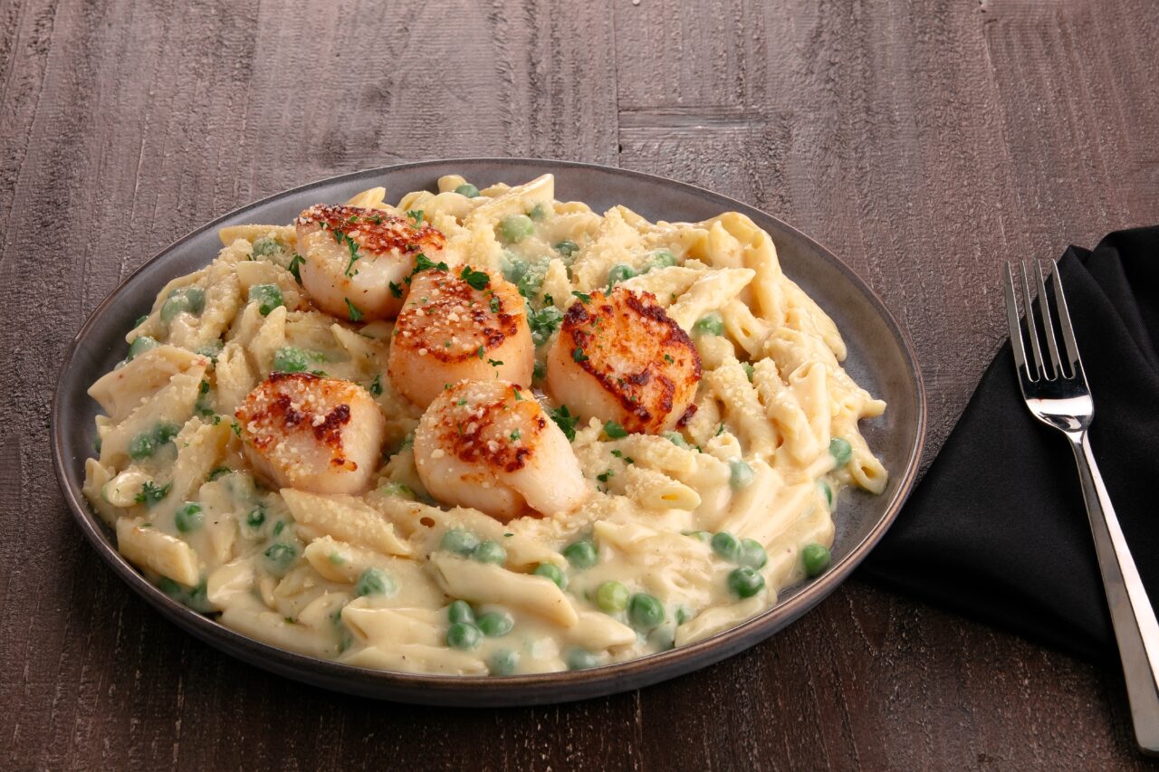 Herb Scallops with Brown Butter Alfredo Penne - Gordon Food Service